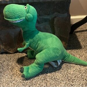 Green simulation dinosaur plush doll doll